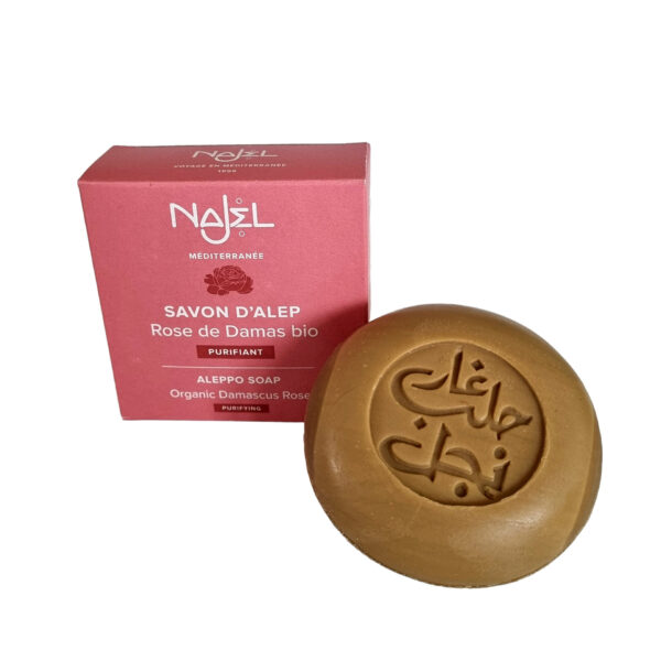 Aleppo-Seife mit Bio-Damaszener Rose